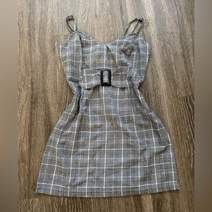 Kendall + Kylie plaid mini dress